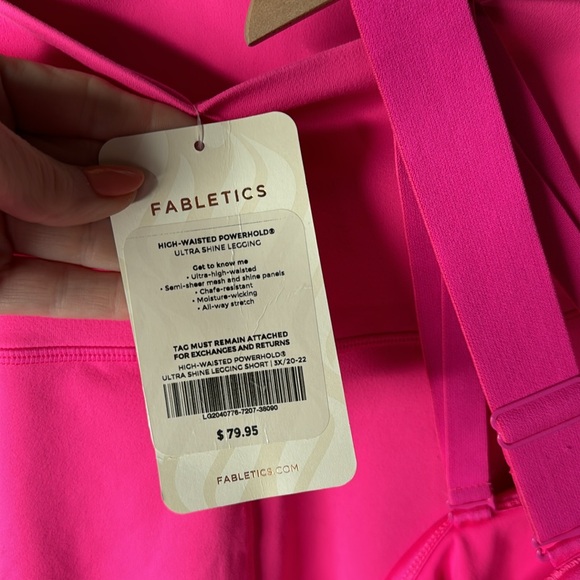 Fabletics Hot Pink Leggings and Bralette Set 3X - Picture 6 of 7